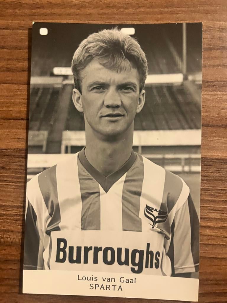 Sparta Spelerskaart Louis van Gaal . Foto Piet Bouts, Verzamelen, Ophalen of Verzenden, Zo goed als nieuw, Sparta, Spelerskaart