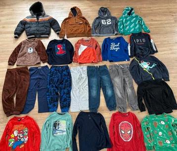 Pakket Kleding Jongen 122/128 - 20 stuks - Incl. Winterjas! beschikbaar voor biedingen