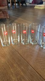 7 up glazen, 5 stuks., Glas, Glas of Glazen, Gebruikt, Ophalen of Verzenden