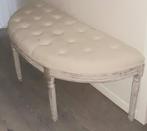 Creme bankje, Huis en Inrichting, Ophalen of Verzenden, Zo goed als nieuw