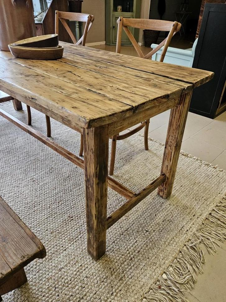 Franse tafel, oud en rustiek, Antiek en Kunst, Curiosa en Brocante, Ophalen