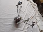 Mooi plafondlamp chroom futuristische lamp halogeen, Ophalen of Verzenden, Gebruikt, Metaal