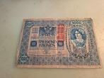 Bankbiljet Oostenrijk 1902, 1.000 Kronen, Postzegels en Munten, Verzenden, Oostenrijk, Los biljet