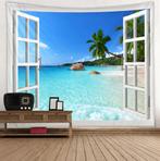 Tropisch Wandkleed / 3D Wand Kleed Zee Eiland Palmbomen Zon, Huis en Inrichting, Verzenden, Nieuw, Rechthoekig