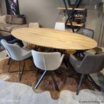 Online Veiling: 1x Ovaal tafel eiken - Verjongde rand - 1..., Huis en Inrichting, Tafels | Eettafels, Nieuw