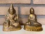 Set van 2 Bronzen Boeddhabeelden – Birma (Myanmar), Ophalen of Verzenden
