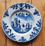Antiek Delfts blauw bordje, 18e eeuw, Antiek en Kunst, Ophalen of Verzenden