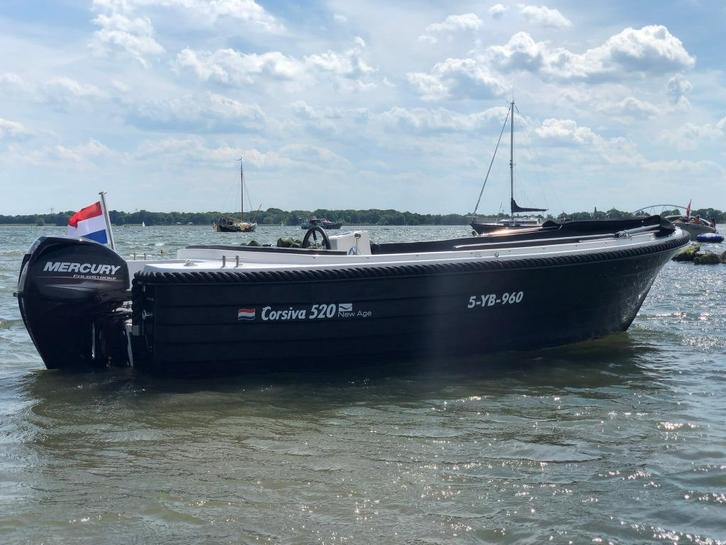 Corsiva 520 New Age met Mercury 40 pk ELPT (2019), Watersport en Boten, Sloepen, Gebruikt, 30 tot 50 pk, 3 tot 6 meter, Buitenboordmotor
