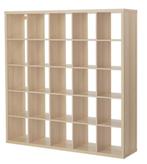KALLAX Open kast, wit gelazuurd eikeneffect, 182x182 cm, Ophalen, 25 tot 50 cm, Minder dan 150 cm