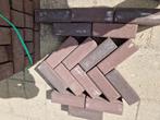 34m2 dikformaat 8cm bruin paars, Ophalen, Klinkers, Zo goed als nieuw, 10 m² of meer