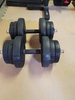 T.K. 2 KUNSSTOF HALTERS 2X10 kg, Sport en Fitness, Fitnessmaterialen, Ophalen, Zo goed als nieuw, Rug, Halterset