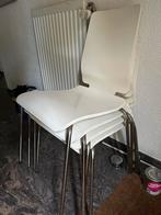 Witte Stoelen - Set van 4, Gebruikt, Wit, Ophalen of Verzenden, Vier