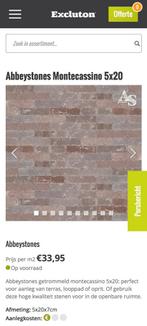 GRATIS! | Klinkers (waalformaat) | Excluton Abbeystones, Tuin en Terras, Tegels en Klinkers, Ophalen, Klinkers, Nieuw, Minder dan 5 m²