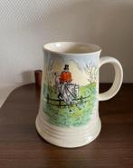 Antieke bier pul met opdruk, Ophalen of Verzenden, Zo goed als nieuw, Porselein, Kop en/of schotel