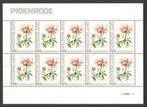Bloemenpracht op postzegels: Pioenroos, Ophalen of Verzenden, Na 1940, Postfris