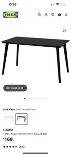 Ikea tafel zwart, Ophalen, 100 tot 150 cm, 50 tot 100 cm, Zo goed als nieuw