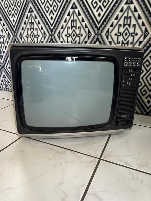 80's Philips 14 inch CRT tv, Audio, Tv en Foto, Vintage Televisies, Zo goed als nieuw, Minder dan 40 cm, Philips, Ophalen of Verzenden