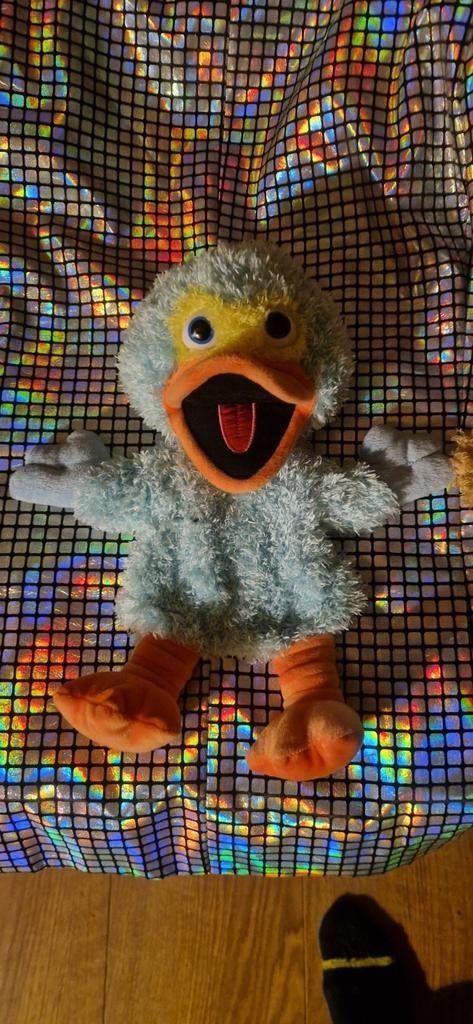 Sesamstraat pino handpop - Zo Goed Als Nieuw!, Ophalen of Verzenden, Zo goed als nieuw, Eend