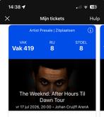 2x zitplaatsen | The Weeknd: After Hours Till Dawn Tour, Tickets en Kaartjes, Twee personen, Juli