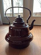 Vintage Bruine Emaille pot/ketel, Antiek en Kunst, Antiek | Emaille, Ophalen of Verzenden