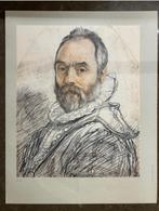 Portret van Giovanni da Bologna door Hendrick Goltzius, Ophalen of Verzenden, Zo goed als nieuw, Voor 1940, Prent