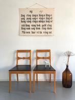 Diverse vintage Zweedse houten (pin) stoelen, Ophalen of Verzenden