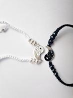 Bff best friends armband voor 2 kralen sieraden yin yang, Nieuw, Overige materialen, Ophalen of Verzenden, Zwart