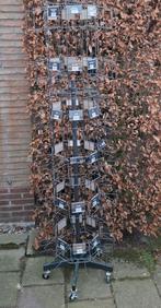 Gratis afhalen metalen draaibare kaartenrek op wieltjes, Ophalen, Gebruikt