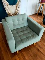 Grijsblauwe Ikea Landskrona loveseat/fauteuil, Huis en Inrichting, 75 tot 100 cm, Gebruikt, Stof, 75 tot 100 cm