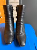 Leren laarsjes met hak Freeflex mt37, Zwart, Lage of Enkellaarzen, Ophalen of Verzenden, Freeflex