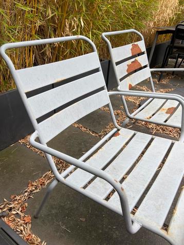 Tuin loungestoelen Leen Bakker 2x grijs beschikbaar voor biedingen