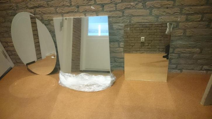 Spiegels 3 stuks in zeer goede staat, Huis en Inrichting, Woonaccessoires | Spiegels, Gebruikt, Minder dan 50 cm, Minder dan 100 cm