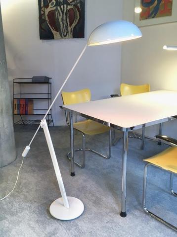 vloerlamp hengellamp Hala Zeist metaal wit 70s beschikbaar voor biedingen