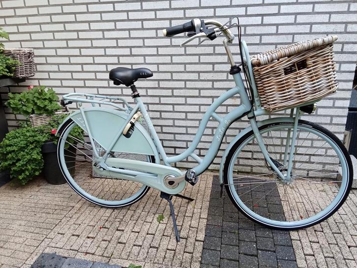Sparta transport(oma)fiets-28inch-7versn+Basil rotan mand., Fietsen en Brommers, Fietsen | Dames | Omafietsen, Zo goed als nieuw