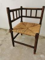 Bobbin stoel, breistoel, hoekstoel, Antiek en Kunst, Antiek | Meubels | Stoelen en Banken, Ophalen