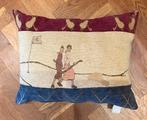 Katoenen gobelin kussenhoes met binnenkussen, Huis en Inrichting, Woonaccessoires | Kussens, Ophalen of Verzenden, Nieuw, Rechthoekig