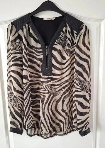 Azaka Paris blouse zebraprint maat S beschikbaar voor biedingen
