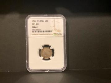2 slabs ngc belgie zilver zeldzaam beschikbaar voor biedingen
