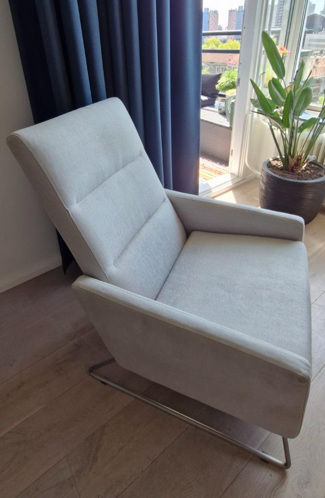 Bo Concept stoel, Huis en Inrichting, Stoelen, Gebruikt, Eén, Stof, Grijs, Ophalen
