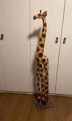 Houten giraf 150 cm, Antiek en Kunst, Ophalen of Verzenden