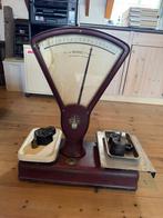 Van Berkel oude weegschaal met gewichten, Witgoed en Apparatuur, Weegschalen, Ophalen, Analoog, 500 gram of grover, Hangweegschaal