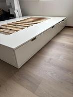 6-ladenbed van de Ikea - 140CM, Huis en Inrichting, Slaapkamer | Bedden, Ophalen, Wit, 140 cm, Zo goed als nieuw
