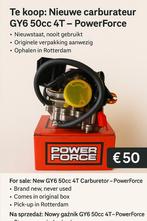 Nieuwe GY6 50cc 4T Carburateur - PowerForce, Ophalen, Nieuw, Carburateur