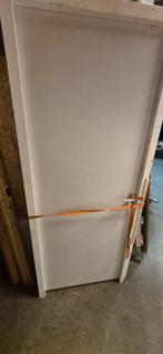 Witte binnendeur met kozijn, Gebruikt, 80 tot 100 cm, Binnendeur, Ophalen of Verzenden
