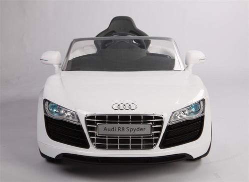Audi R8, 1 persoons 12V + RC Wit ***NIEUW***, Kinderen en Baby's, Speelgoed | Buiten | Accuvoertuigen, Nieuw, Ophalen of Verzenden