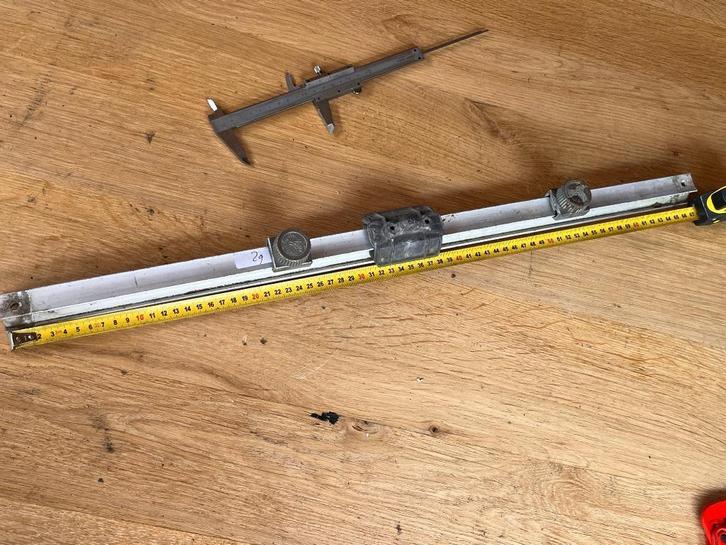 Rail 67 cm met kar en stoppers, Watersport en Boten, Accessoires en Onderhoud, Gebruikt, Lijn of Blok, Ophalen of Verzenden