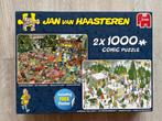 Jan van Haasteren 2x1000 Kerstdiner en kerstbomenmarkt, Ophalen of Verzenden, Gebruikt