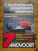 Poster Historische Zandvoort Trophee 1979 autorace, Ophalen of Verzenden, Gebruikt, Auto's