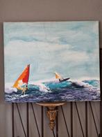 Schilderij "WINDSURFING" acryl op doek, Ophalen of Verzenden