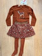 Setje longsleeve rok maillot hert Someone mt 122 als nieuw!, Kinderen en Baby's, Kinderkleding | Maat 122, Meisje, Ophalen of Verzenden